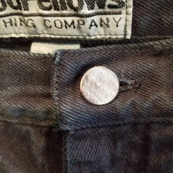 Good Fellows Clothing Co. Vintage Black High Rise Mom Hi Waist Jeans Studs 9/10 - Picture 3 of 12